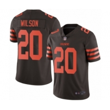 Men's Cleveland Browns #20 Howard Wilson Limited Brown Rush Vapor Untouchable Football Jersey