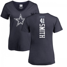 NFL Women's Nike Dallas Cowboys #41 Keith Smith Navy Blue Backer T-Shirt