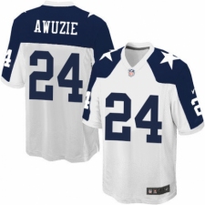 Men's Nike Dallas Cowboys #24 Chidobe Awuzie Game White Throwback Alternate NFL Jersey