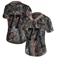 Women's Nike Denver Broncos #77 Billy Turner Limited Camo Rush Realtree NFL Jersey