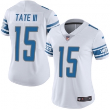 Women's Nike Detroit Lions #15 Golden Tate III Elite White NFL Jersey