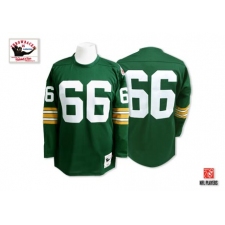 Mitchell and Ness Green Bay Packers #66 Ray Nitschke Authentic Green Throwback NFL Jersey