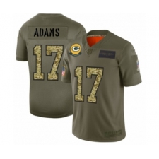Men's Green Bay Packers #17 Davante Adams 2019 Olive Camo Salute to Service Limited Jersey