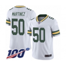 Men's Green Bay Packers #50 Blake Martinez White Vapor Untouchable Limited Player 100th Season Football Jersey