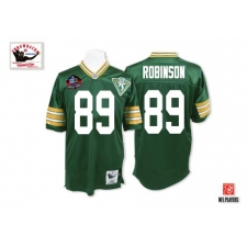Mitchell And Ness Green Bay Packers #89 Dave Robinson Green Team Color 75TH Hall of Famers Authentic Throwback NFL Jersey