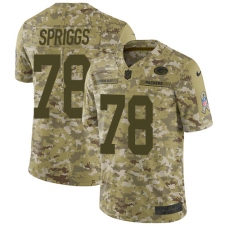 Men's Nike Green Bay Packers #78 Jason Spriggs Limited Camo 2018 Salute to Service NFL Jersey