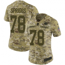 Women's Nike Green Bay Packers #78 Jason Spriggs Limited Camo 2018 Salute to Service NFL Jersey