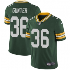 Youth Nike Green Bay Packers #36 LaDarius Gunter Green Team Color Vapor Untouchable Limited Player NFL Jersey