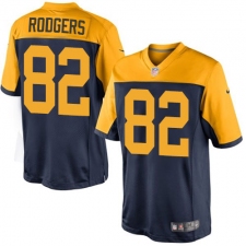 Youth Nike Green Bay Packers #82 Richard Rodgers Elite Navy Blue Alternate NFL Jersey