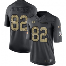 Youth Nike Green Bay Packers #82 Richard Rodgers Limited Black 2016 Salute to Service NFL Jersey