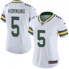 Women's Nike Green Bay Packers #5 Paul Hornung Elite White NFL Jersey