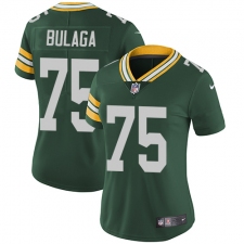 Women's Nike Green Bay Packers #75 Bryan Bulaga Green Team Color Vapor Untouchable Limited Player NFL Jersey