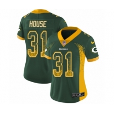 Women's Nike Green Bay Packers #31 Davon House Limited Green Rush Drift Fashion NFL Jersey