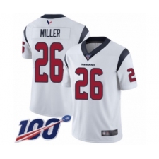 Men's Houston Texans #26 Lamar Miller White Vapor Untouchable Limited Player 100th Season Football Jersey