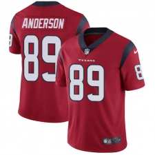 Men's Nike Houston Texans #89 Stephen Anderson Limited Red Alternate Vapor Untouchable NFL Jersey