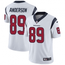 Men's Nike Houston Texans #89 Stephen Anderson Limited White Vapor Untouchable NFL Jersey