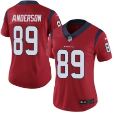 Women's Nike Houston Texans #89 Stephen Anderson Elite Red Alternate NFL Jersey