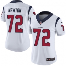 Women's Nike Houston Texans #72 Derek Newton Elite White NFL Jersey
