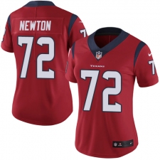 Women's Nike Houston Texans #72 Derek Newton Limited Red Alternate Vapor Untouchable NFL Jersey