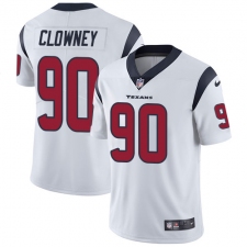 Youth Nike Houston Texans #90 Jadeveon Clowney Elite White NFL Jersey