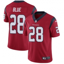 Youth Nike Houston Texans #28 Alfred Blue Elite Red Alternate NFL Jersey