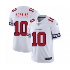 Men's Houston Texans #10 DeAndre Hopkins White Team Logo Fashion Limited Football Jersey