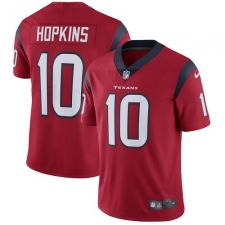 Men's Nike Houston Texans #10 DeAndre Hopkins Limited Red Alternate Vapor Untouchable NFL Jersey