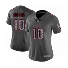 Women's Houston Texans #10 DeAndre Hopkins Limited Gray Static Fashion Football Jersey