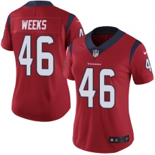 Women's Nike Houston Texans #46 Jon Weeks Elite Red Alternate NFL Jersey