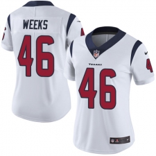 Women's Nike Houston Texans #46 Jon Weeks Elite White NFL Jersey