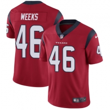 Youth Nike Houston Texans #46 Jon Weeks Elite Red Alternate NFL Jersey
