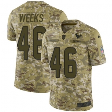 Youth Nike Houston Texans #46 Jon Weeks Limited Camo 2018 Salute to Service NFL Jersey