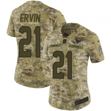 Women's Nike Houston Texans #21 Tyler Ervin Limited Camo 2018 Salute to Service NFL Jersey