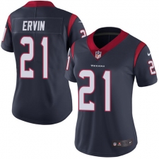Women's Nike Houston Texans #21 Tyler Ervin Navy Blue Team Color Vapor Untouchable Limited Player NFL Jersey