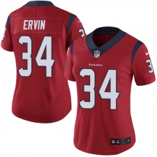 Women's Nike Houston Texans #34 Tyler Ervin Limited Red Alternate Vapor Untouchable NFL Jersey