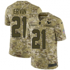 Youth Nike Houston Texans #21 Tyler Ervin Limited Camo 2018 Salute to Service NFL Jersey