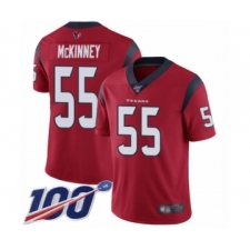 Men's Houston Texans #55 Benardrick McKinney Red Alternate Vapor Untouchable Limited Player 100th Season Football Jersey