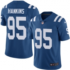 Men's Nike Indianapolis Colts #95 Johnathan Hankins Royal Blue Team Color Vapor Untouchable Limited Player NFL Jersey
