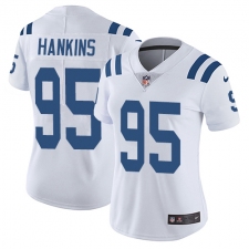 Women's Nike Indianapolis Colts #95 Johnathan Hankins White Vapor Untouchable Limited Player NFL Jersey