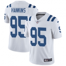 Youth Nike Indianapolis Colts #95 Johnathan Hankins White Vapor Untouchable Limited Player NFL Jersey