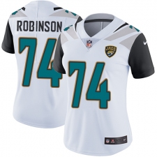 Women's Nike Jacksonville Jaguars #74 Cam Robinson White Vapor Untouchable Limited Player NFL Jersey