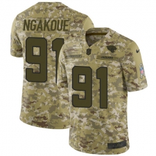 Youth Nike Jacksonville Jaguars #91 Yannick Ngakoue Limited Camo 2018 Salute to Service NFL Jersey
