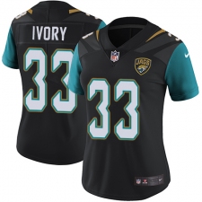 Women's Nike Jacksonville Jaguars #33 Chris Ivory Black Alternate Vapor Untouchable Limited Player NFL Jersey