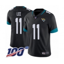 Men's Jacksonville Jaguars #11 Marqise Lee Black Team Color Vapor Untouchable Limited Player 100th Season Football Jersey