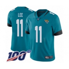 Men's Jacksonville Jaguars #11 Marqise Lee Teal Green Alternate Vapor Untouchable Limited Player 100th Season Football Jersey
