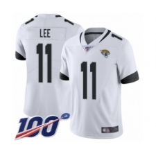 Men's Jacksonville Jaguars #11 Marqise Lee White Vapor Untouchable Limited Player 100th Season Football Jersey