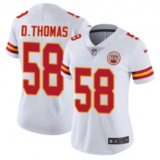 Women's Nike Kansas City Chiefs #58 Derrick Thomas Elite White NFL Jersey