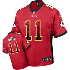 Youth Nike Kansas City Chiefs #11 Alex Smith Elite Red Drift Fashion NFL Jersey