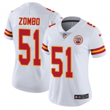 Women's Nike Kansas City Chiefs #51 Frank Zombo Elite White NFL Jersey