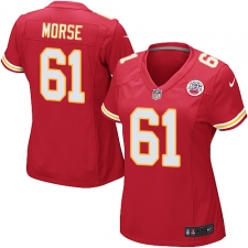 Women's Nike Kansas City Chiefs #61 Mitch Morse Game Red Team Color NFL Jersey